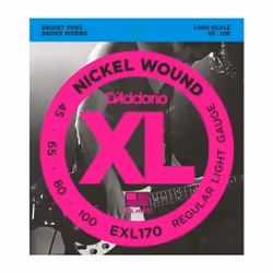 D'Addario EXL170TP, Guitare, Acier, Basse, 4 pièce(s)