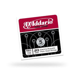 D'Addario PL013-5 corde d'instrument de musique Acoustique/Électrique 5 pièce(s) Acier Guitare
