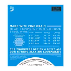 D'Addario EXL150H corde d'instrument de musique Electrique 6 pièce(s) Acier Guitare