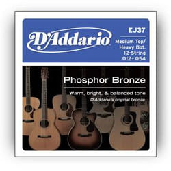 D'Addario EJ37 corde d'instrument de musique Acoustique 12 pièce(s) Guitare