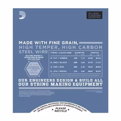 D'Addario EPS165 corde d'instrument de musique Basse 4 pièce(s) Acier Guitare