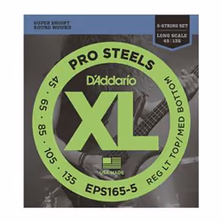 D'Addario EPS165-5, Guitare, Acier, Basse, 5 pièce(s)