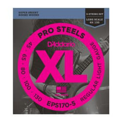 D'Addario EPS170-5 corde d'instrument de musique Basse 5 pièce(s) Acier Guitare