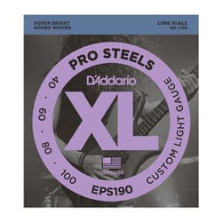 D'Addario EPS190 corde d'instrument de musique Basse 4 pièce(s) Acier Guitare