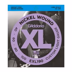 D'Addario EXL190, Guitare, Acier, Basse, 4 pièce(s)