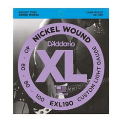 D'Addario EXL190 corde d'instrument de musique Basse 4 pièce(s) Acier Guitare