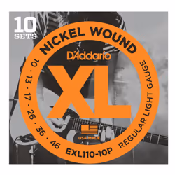 D'Addario EXL110-10P, Guitare, Acier, Electrique, 60 pièce(s)