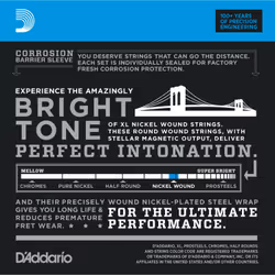 D'Addario EXL110-10P corde d'instrument de musique Electrique 60 pièce(s) Acier Guitare