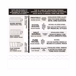 D'Addario EXL115-10P corde d'instrument de musique Electrique 60 pièce(s) Acier Guitare