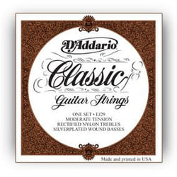 D'Addario EJ29 corde d'instrument de musique Classique 6 pièce(s) Nylon Guitare