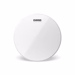 Evans Hybrid, Caisse claire, Peau de frappe, Blanc, Polyester, 1 pièce(s), 355 mm