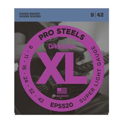D'Addario EPS520 corde d'instrument de musique Electrique 6 pièce(s) Acier Guitare