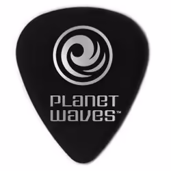 Planet Waves 1CBK4-10, Celluloïd, Noir, Monochromatique, Standard, Moyen, 0,7 mm