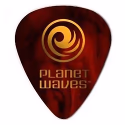 Planet Waves 1CSH4-10, Celluloïd, Rouge, Monochromatique, Standard, Moyen, 0,7 mm