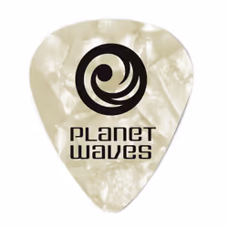 Planet Waves 1CWP4-10, Celluloïd, Perle, Blanc, Image, Standard, Moyen, 0,7 mm