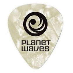 Planet Waves 1CWP6-10 médiator 10 pièce(s) Celluloïd Perle, Blanc