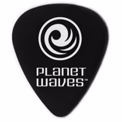 Planet Waves 1DBK7-100, Duralin, Noir, Image, Standard, Extra lourd/épais, 1,5 mm