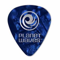 Planet Waves 1CBUP2-10, Celluloïd, Bleu, Perle, Monochromatique, Standard, Light/fin, 0,5 mm