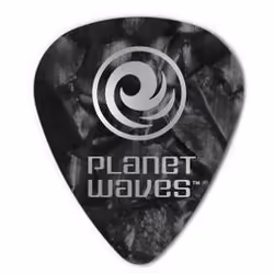 Planet Waves 1CBKP6-10, Celluloïd, Noir, Monochromatique, Standard, Épais/lourd, 1 mm