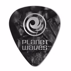 Planet Waves 1CBKP7-10, Celluloïd, Noir, Perle, Image, Standard, Extra lourd/épais, 1,25 mm