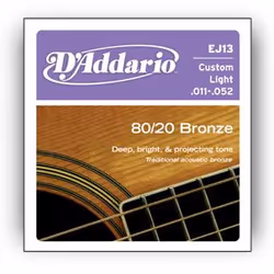 D'Addario EJ13, Guitare, Acier, Acoustique, 6 pièce(s)