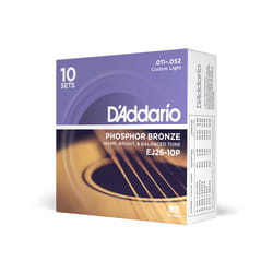 D'Addario EJ26-10P corde d'instrument de musique Acoustique 60 pièce(s) Guitare