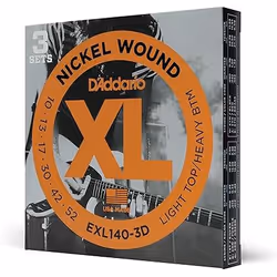 D'Addario EXL140-3D, Guitare, Acier, Electrique, 18 pièce(s)