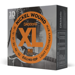 D'Addario EXL140-10P corde d'instrument de musique Electrique 60 pièce(s) Acier Guitare