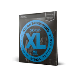 D'Addario ETB92-5 corde d'instrument de musique Électrique/Basse 5 pièce(s) Nylon Guitare