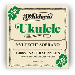 D'Addario EJ88S corde d'instrument de musique Ukulélé 4 pièce(s) Nyltech Guitare