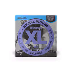 D'Addario EXL115BT corde d'instrument de musique Electrique 6 pièce(s) Acier Guitare