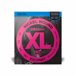 D'Addario EXL170BT corde d'instrument de musique Électrique/Basse 4 pièce(s) Acier Guitare