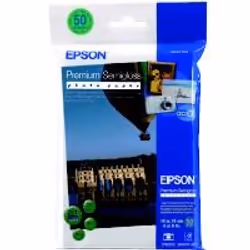Epson 10x15 Premium Semigloss Photo Paper. 50sheet. incl. display + 5 extra, 251 g/m², 218 g, 163 x 115 x 15 mm, 10x15cm, 50+ ...