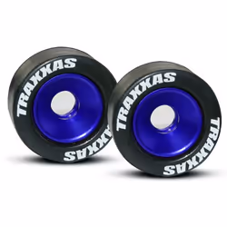 Traxxas 5186A, Ensemble de roues et de pneus, Métal, Caoutchouc, Noir, Bleu
