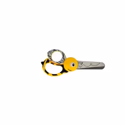 Fiskars 003665, Enfant, Découpe droite, Unique, Noir, Gris, Jaune, Acier inoxydable, Universel