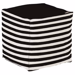 Aspect Coloris Noir Ecru Matériau principal Coton 440 gr/m2 Matériaux secondaires Polystyrène (remplissage) Dimensions Hauteu ...