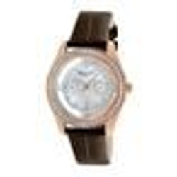 Montre femme - KENNETH COLE - IKC2818 - Bracelet en cuir - Lunette sertie de cristaux - Etanche 3 ATM