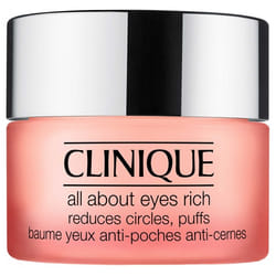 Clinique All About Eyes Rich Baume Yeux Anti-Poches Anti-Cernes Tous Types de Peau 15 ml
