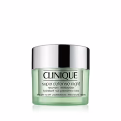 Clinique Superdefense Night Recovery, Femmes, 50 ml, Crème, Peau mixte, Peau sèche, Peau très sèche, Nuit, Hydratant, Brillan ...