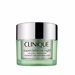 Clinique Superdefense Night Recovery, Oily, 50ml, Femmes, 50 ml, Crème, Peau mixte, Peau grasse, Nuit, Hydratant, Brillant, L ...