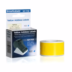 Seiko Instruments SLP-1YLB, Jaune, Imprimante d'étiquette adhésive, 8,9 cm, 2,8 cm, 130 pièce(s), 130 pièce(s)