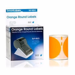 Seiko Instruments SLP-RDO, Orange, Imprimante d'étiquette adhésive, Cercle, 5,4 cm, 240 pièce(s), 120 pièce(s)