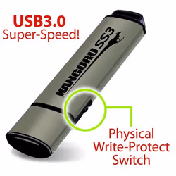 Kanguru 64 GB SS3 USB3.0 lecteur USB flash 64 Go USB Type-A 3.2 Gen 1 (3.1 Gen 1) Aluminium - Vue supplémentaire 2