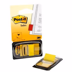 3M I680-5, Jaune, Rectangle, Amovible, Classeur, 25,4 mm, 43,2 mm