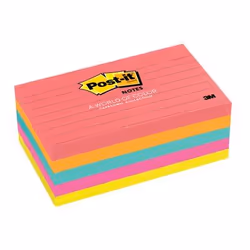 Post-It 635-5AN, Rectangle, Bleu, Orange, Rose, Jaune, Papier, Poptimistic, 76,2 mm, 127 mm