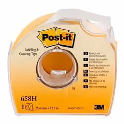 Post-It 7100222076, Ruban de masquage pour peintre, Blanc, Universel, 17,7 m, 25,4 mm