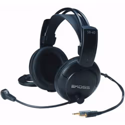 Koss SB40, Avec fil, 20 - 20000 Hz, Appels/Musique, Casque, Noir