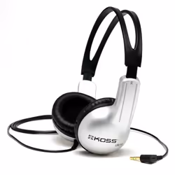 Koss UR/10, Avec fil, 60 - 20000 Hz, Musique, Écouteurs, Noir, Argent