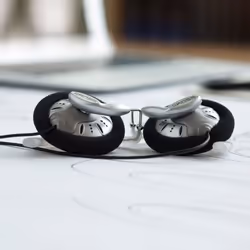 Koss KSC75 Noir, Argent