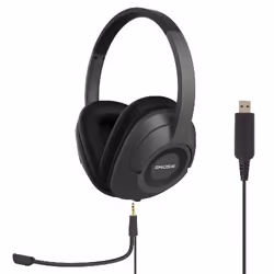 Koss SB42 USB, Avec fil, Appels/Musique, Casque, Noir